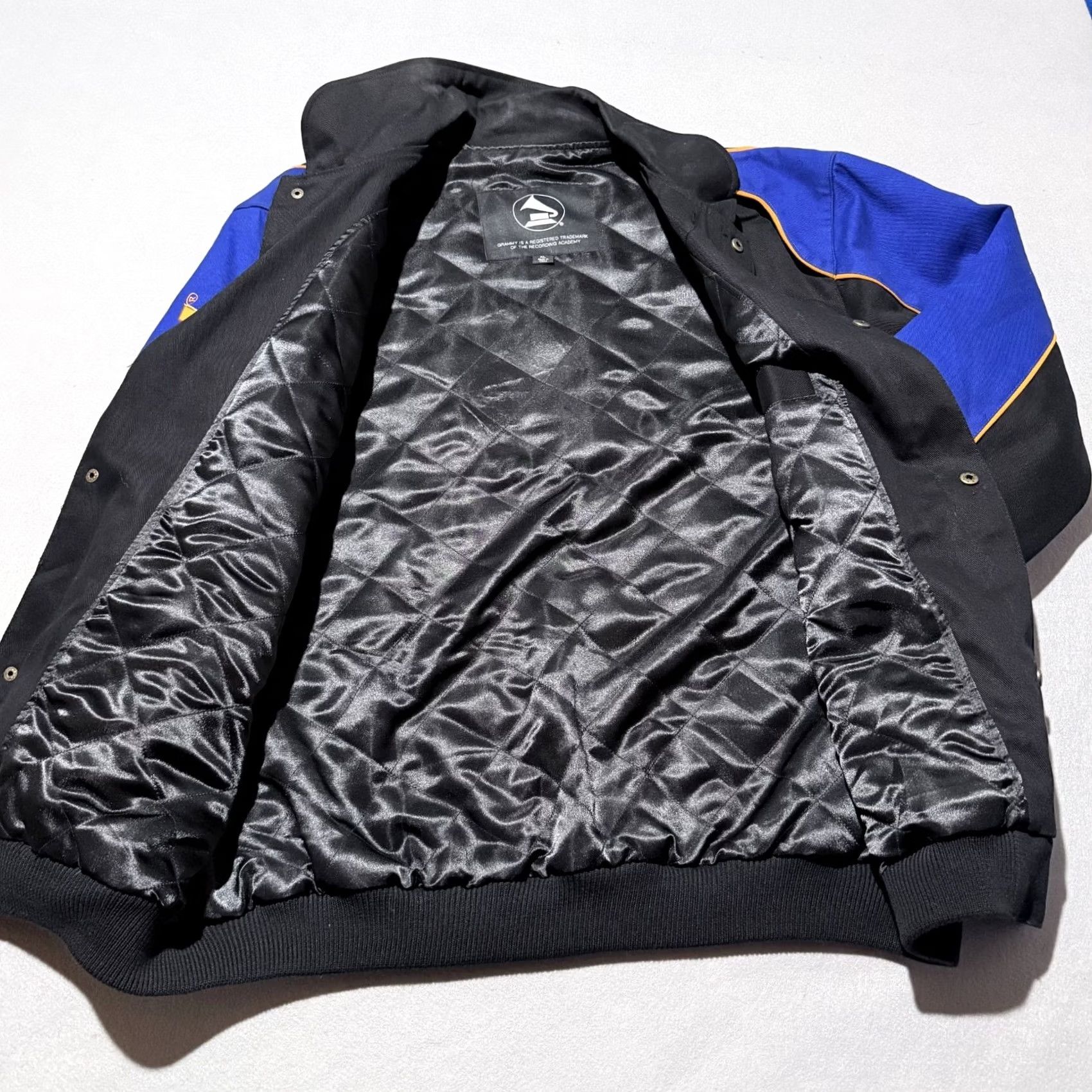 Vintage VINTAGE 49th Grammy Awards Bomber Jacket Men Black Blue Embroidered Snaps XL Jacket Size US XL / EU 56 / 4 - 6 Thumbnail