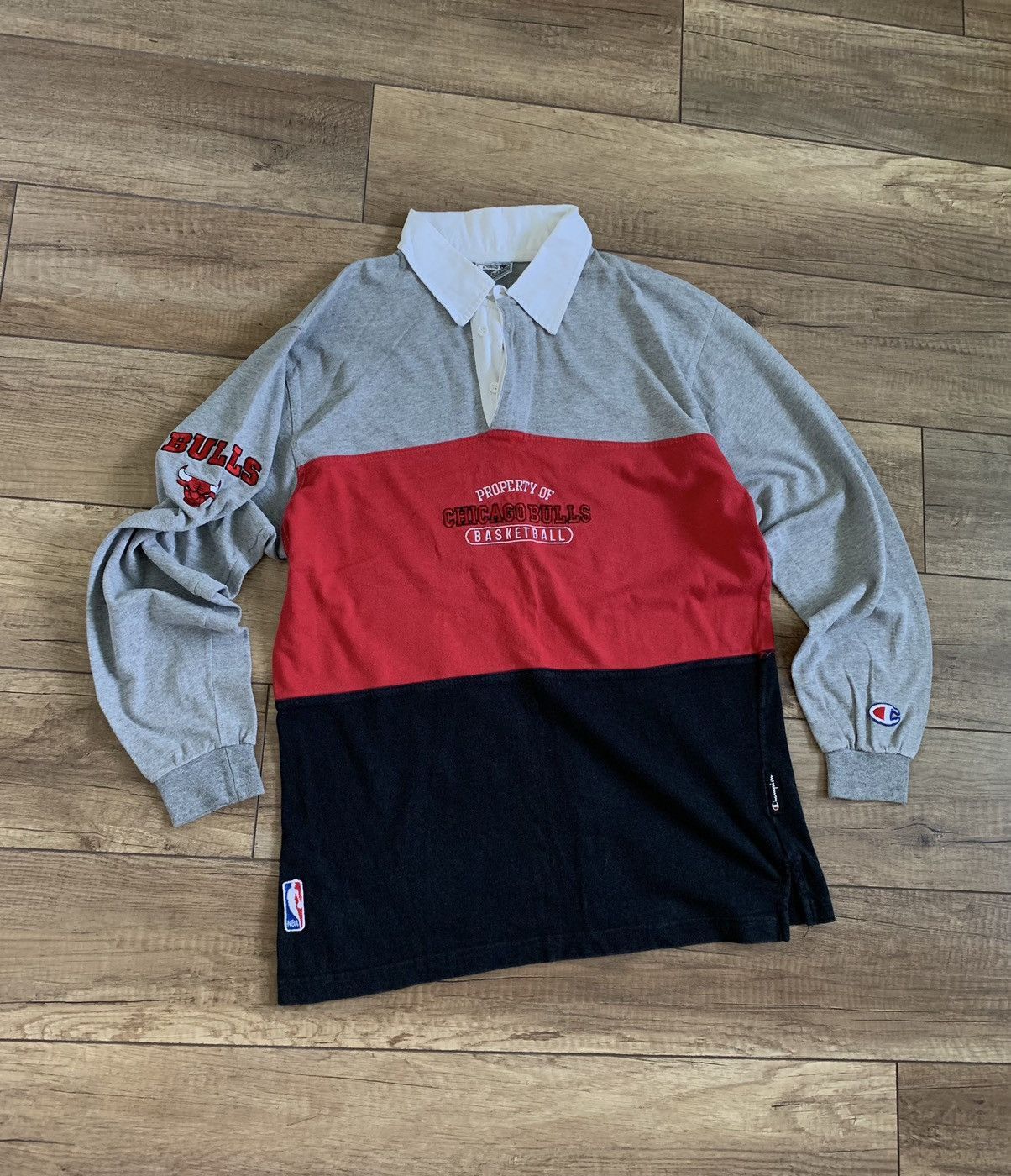 NBA Vintage NBA Champion Chicago Bulls Longsleeve Polo T Shirt S Size US S / EU 44-46 / 1 - 1 Thumbnail