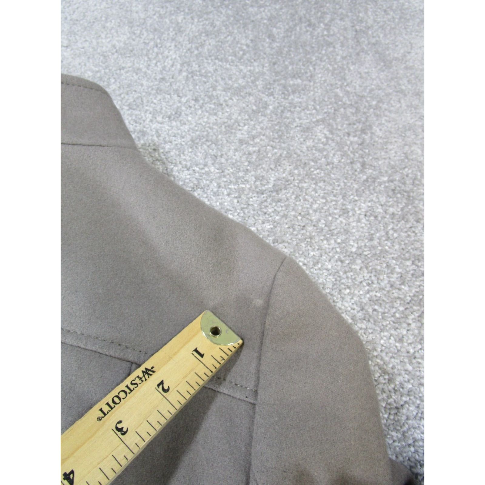 Banana Republic VINTAGE Banana Republic Jacket Womens XS Gray Wool Mid-Length Long Sleeve Zip Regular Fit Size XS / US 0-2 / IT 36-38 - 4 Thumbnail