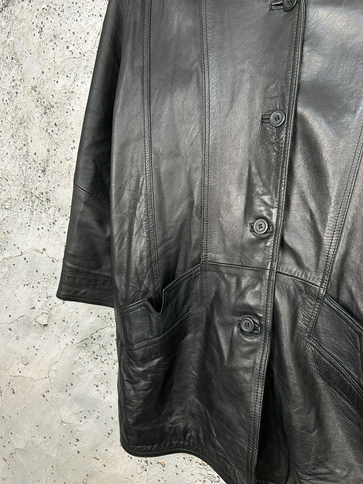 Vintage Vintage Avant Garde Genuine Leather Jacket Grunge Rock Punk Size US L / EU 52-54 / 3 - 4 Thumbnail