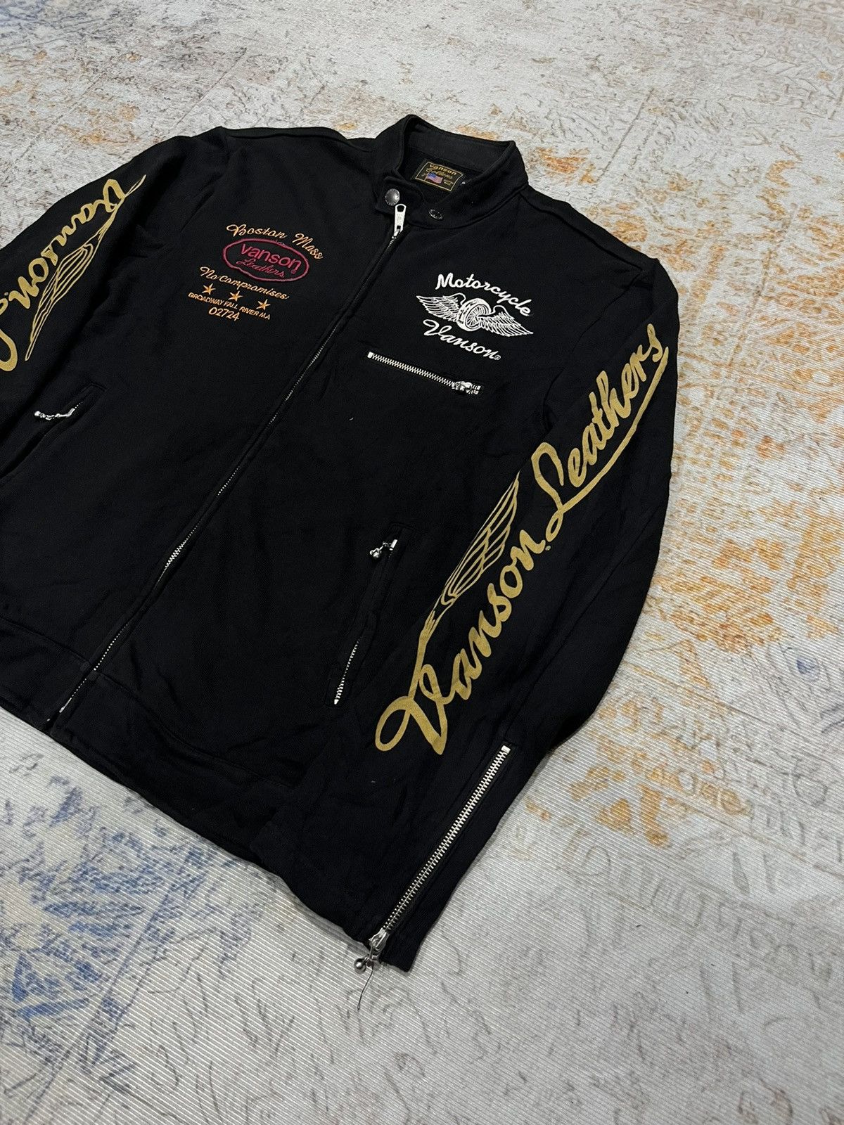 Vanson Leathers Vanson Leathers Motorcycle Rider Cotton Jacket Size US XL / EU 56 / 4 - 3 Thumbnail