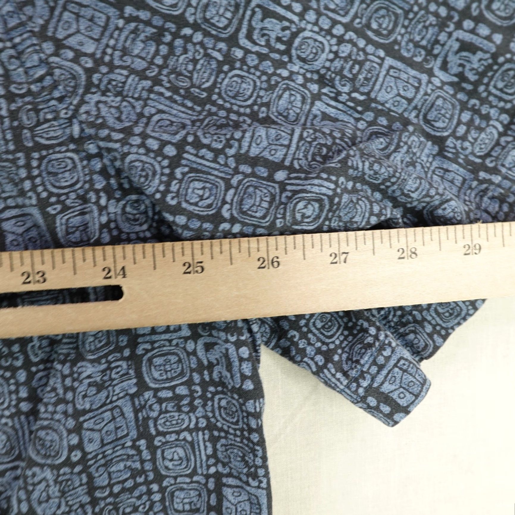 Vintage L.L. Bean Button-Up Shirt Mens XL Blue Geometric Tribal Outdoor Casual Size US XL / EU 56 / 4 - 5 Thumbnail