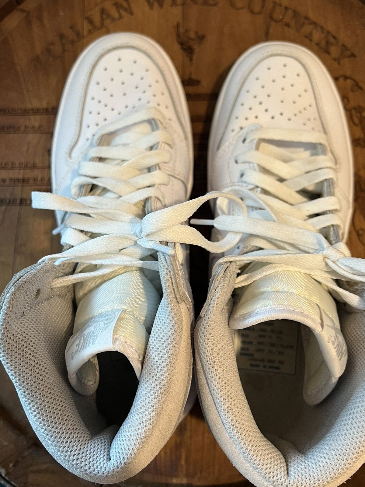 Nike Nike Air Jordan 1 I High Retro OG 85 White Neutral Grey Size US 7.5 / EU 40-41 - 9 Thumbnail