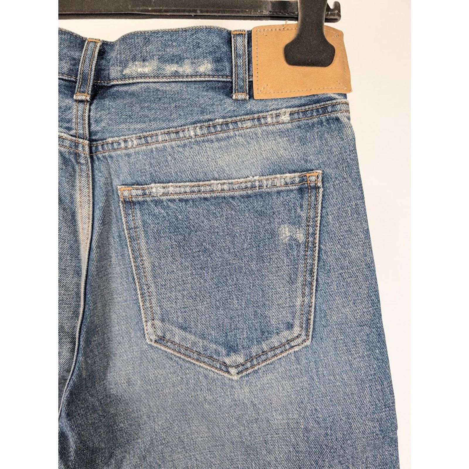 Celine o1rshd1 Denim Short Kurt Destroy in Rigid Indigo Size US 31 - 17 Thumbnail