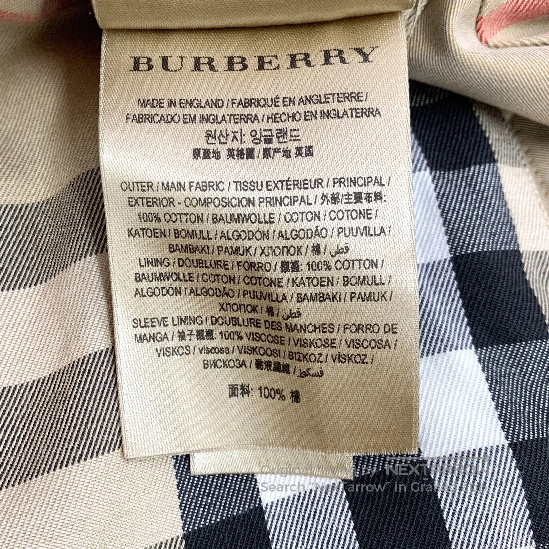 Burberry Burberry Brown Cotton Collar Double-breasted Long Sleeve B Size XS / US 0-2 / IT 36-38 - 8 Thumbnail