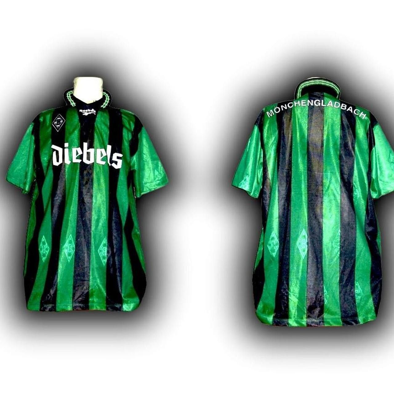 Reebok Borussia Monchengladbach Germany 1995 1996 Away Shirt Jersey Size US L / EU 52-54 / 3 - 3 Thumbnail