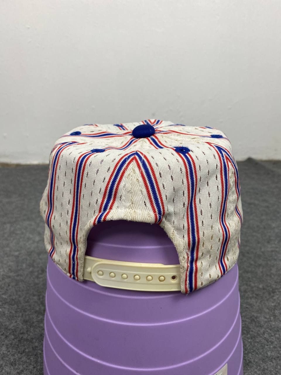Descente × Japanese Brand × Vintage vintage descente pinstriped snapback cap nice design Size ONE SIZE - 4 Thumbnail