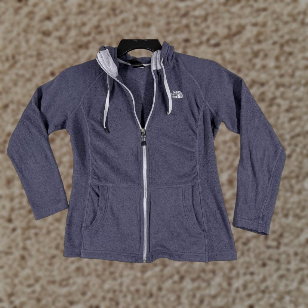 The North Face The North Face Jacket Small Purple Full Zip Hooded Fleece Polyester Womens Size S / US 4 / IT 40 - 1 Thumbnail
