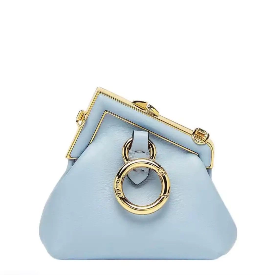 Fendi FENDI First blue cowhide leather shoulder bag Size ONE SIZE - 1 Thumbnail