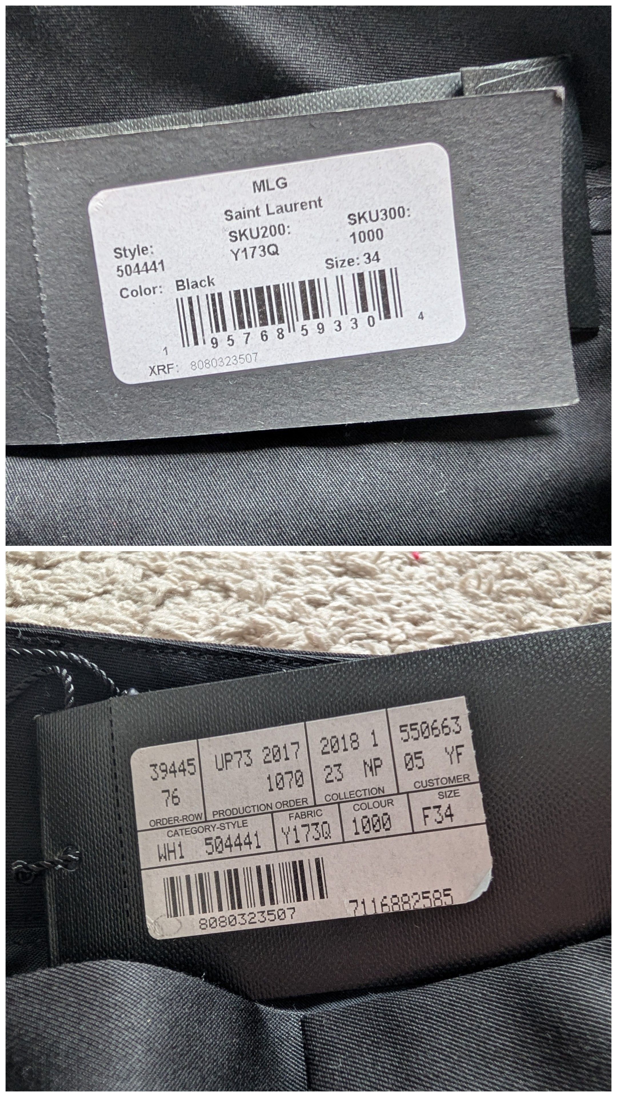 Saint Laurent Paris NWT Saint Laurent Paris Wool Tuxedo Trousers with Stripe Size 25" / US 0 / IT 36 - 5 Thumbnail