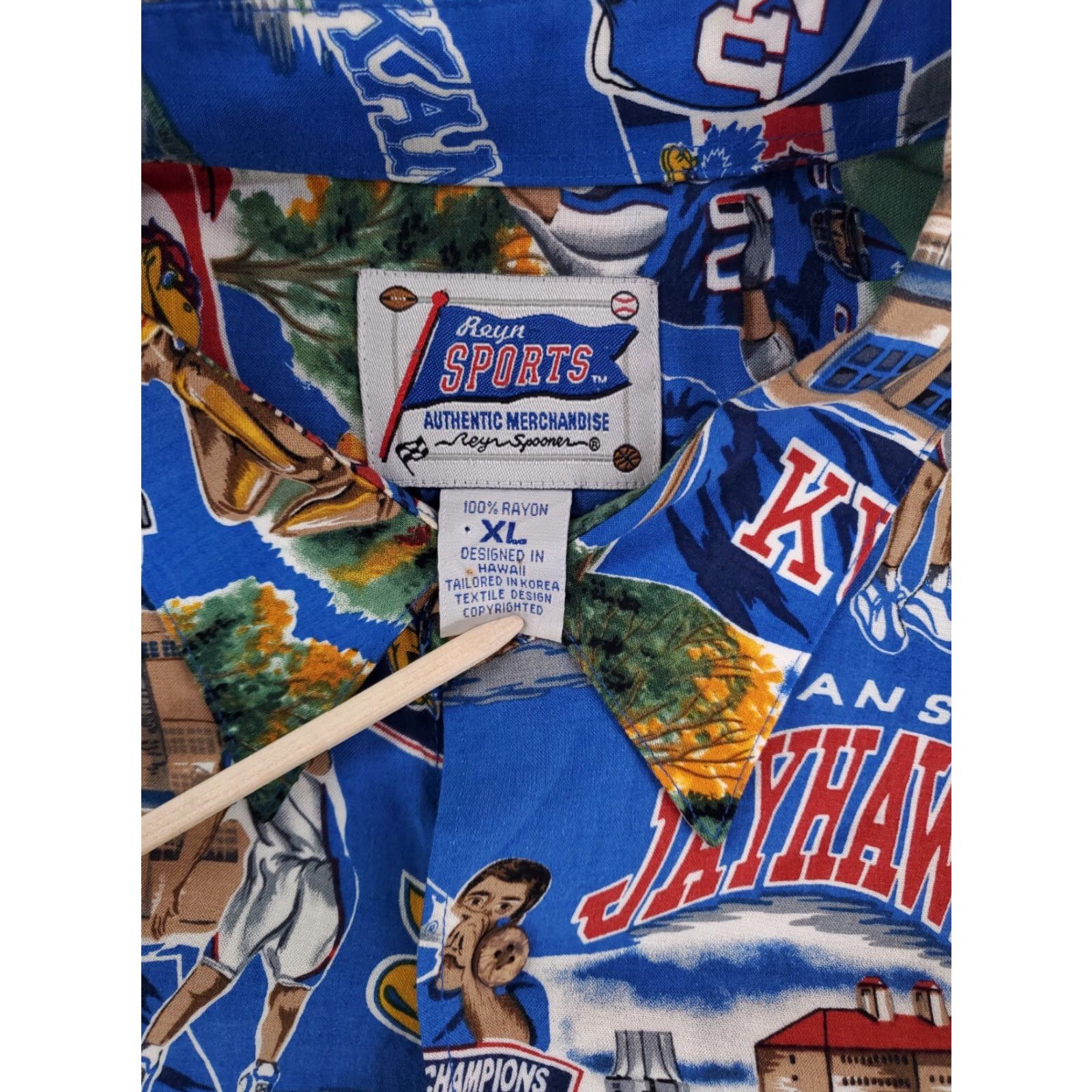 Reyn Spooner Reyn Spooner Hawaiian Shirt Mens XL Kansas Jayhawks Sports University Multicolor Short Sleeve Size US XL / EU 56 / 4 - 2 Thumbnail