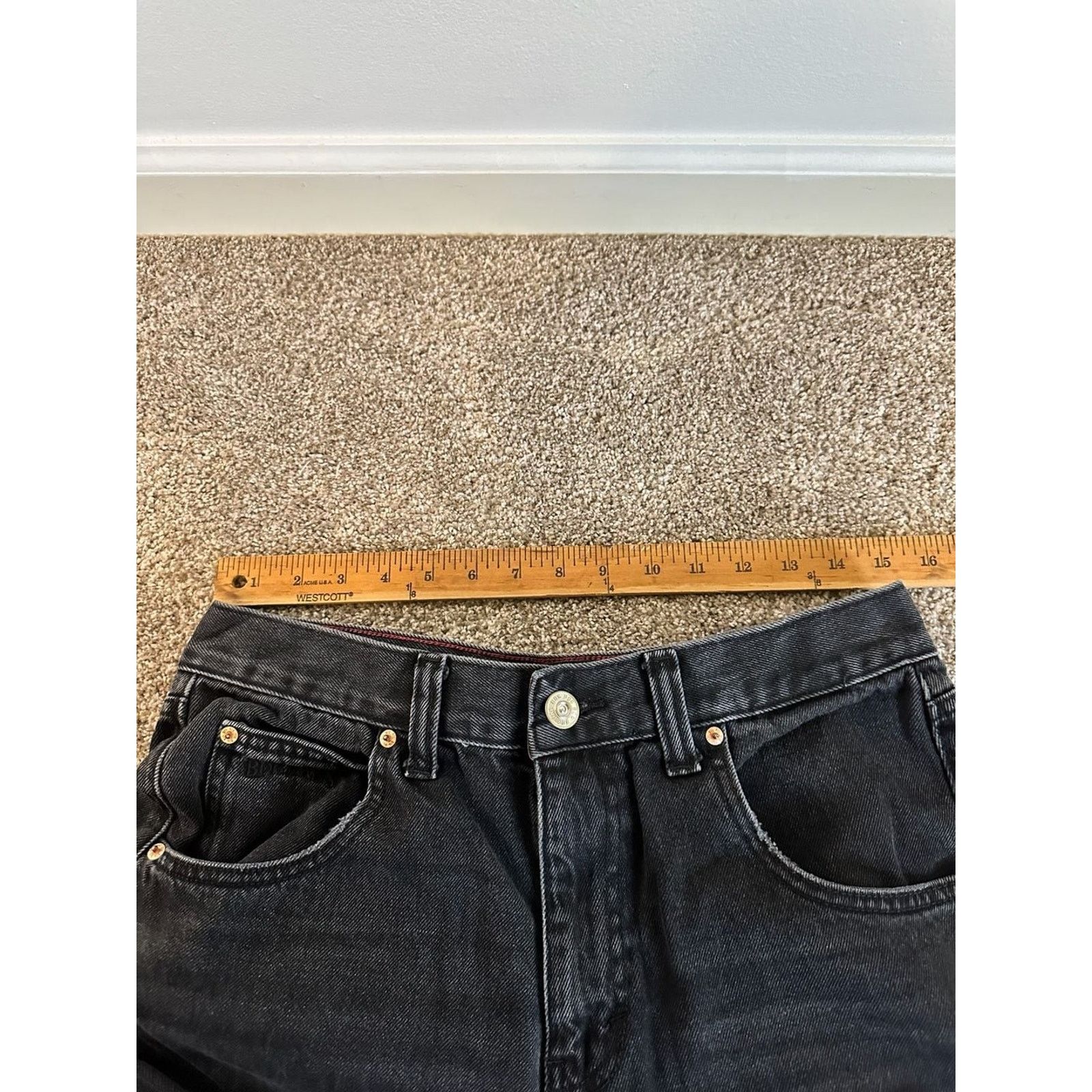 Bdg BDG Urban Outfitters Baggy Wide Barrel Leg Jeans Black 31W Size 31" - 5 Thumbnail