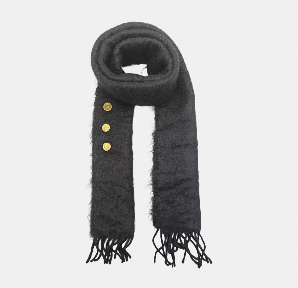 Loewe Loewe Mohair & Wool Scarf J42 Size ONE SIZE - 2 Thumbnail