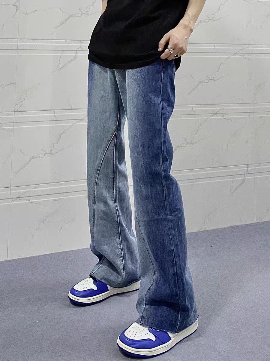 Japanese Brand × Jean Gradient Straight Micro Flare Casual Jeans Size US 34 / EU 50 - 2 Thumbnail