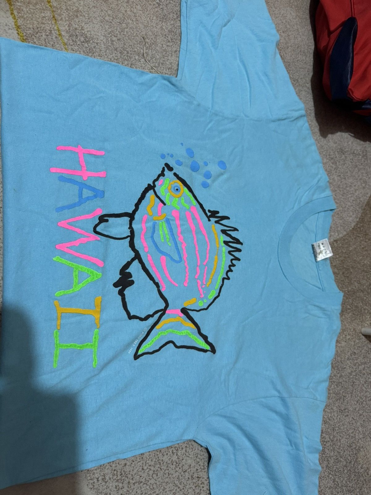 Vintage Vintage Polytee Hawaii T-Shirt | Made in USA Size US L / EU 52-54 / 3 - 4 Thumbnail