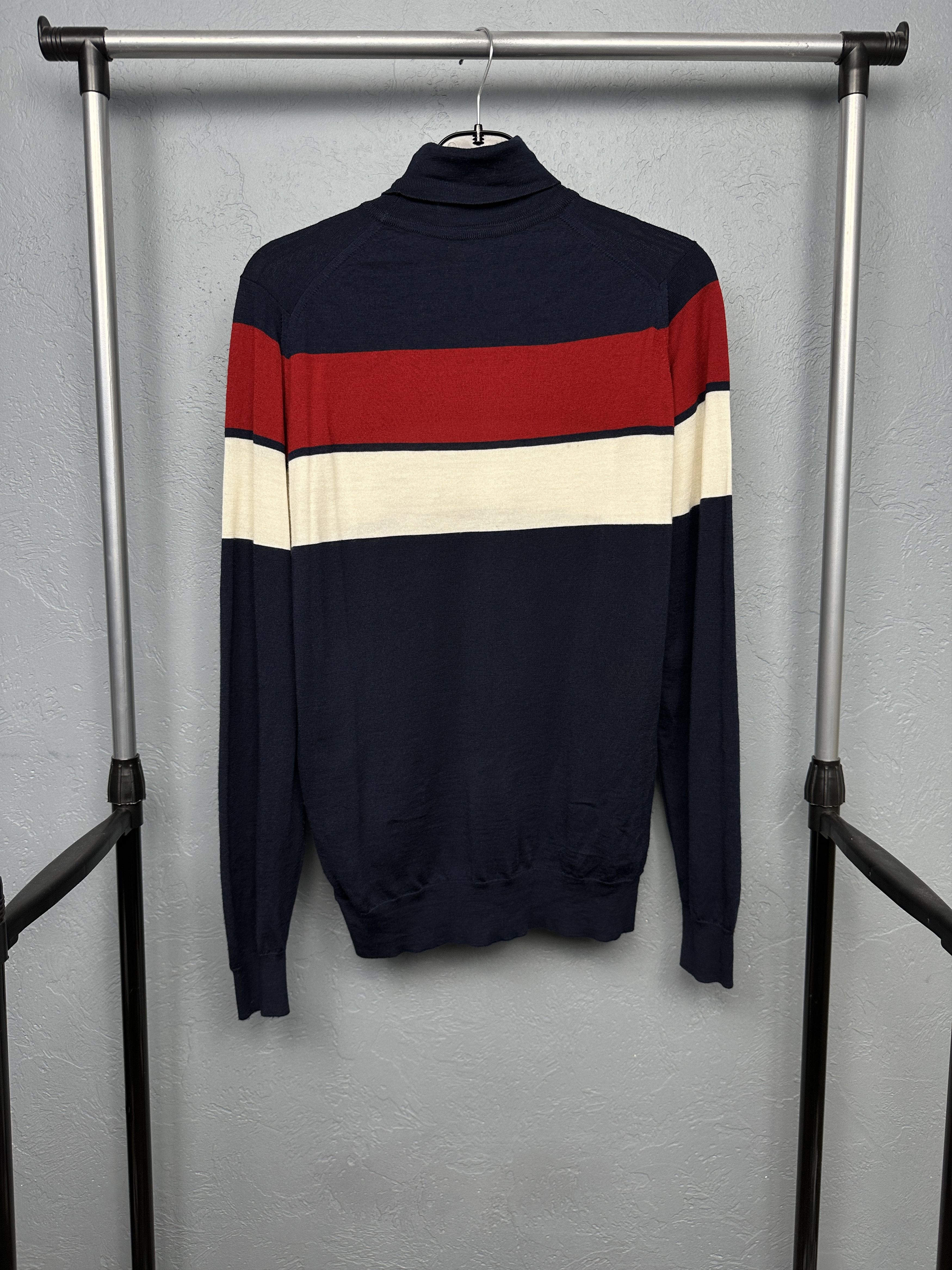 John Smedley John Smedley Vintage Mens Wool Knit High Neck Sweater Size US L / EU 52-54 / 3 - 4 Thumbnail