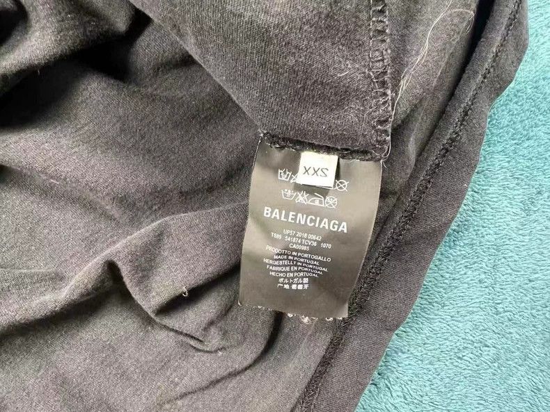 Balenciaga Balenciaga Grain Short Sleeve Black Size US XXS / EU 40 - 4 Thumbnail