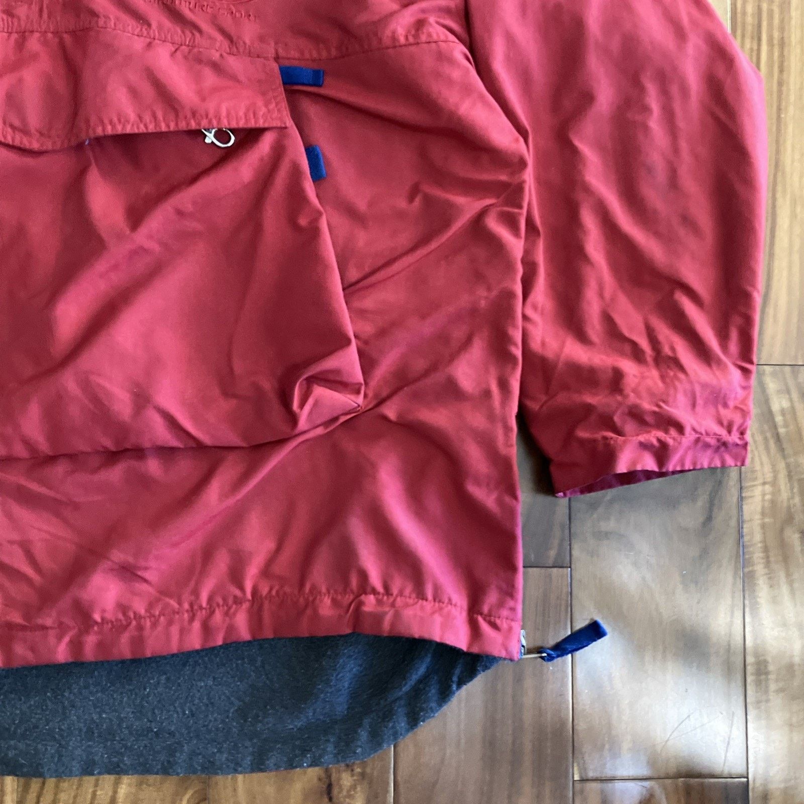 Structure Vintage Structure Sport Parka Jacket Men M Red Hood Pullover Size US M / EU 48-50 / 2 - 10 Thumbnail
