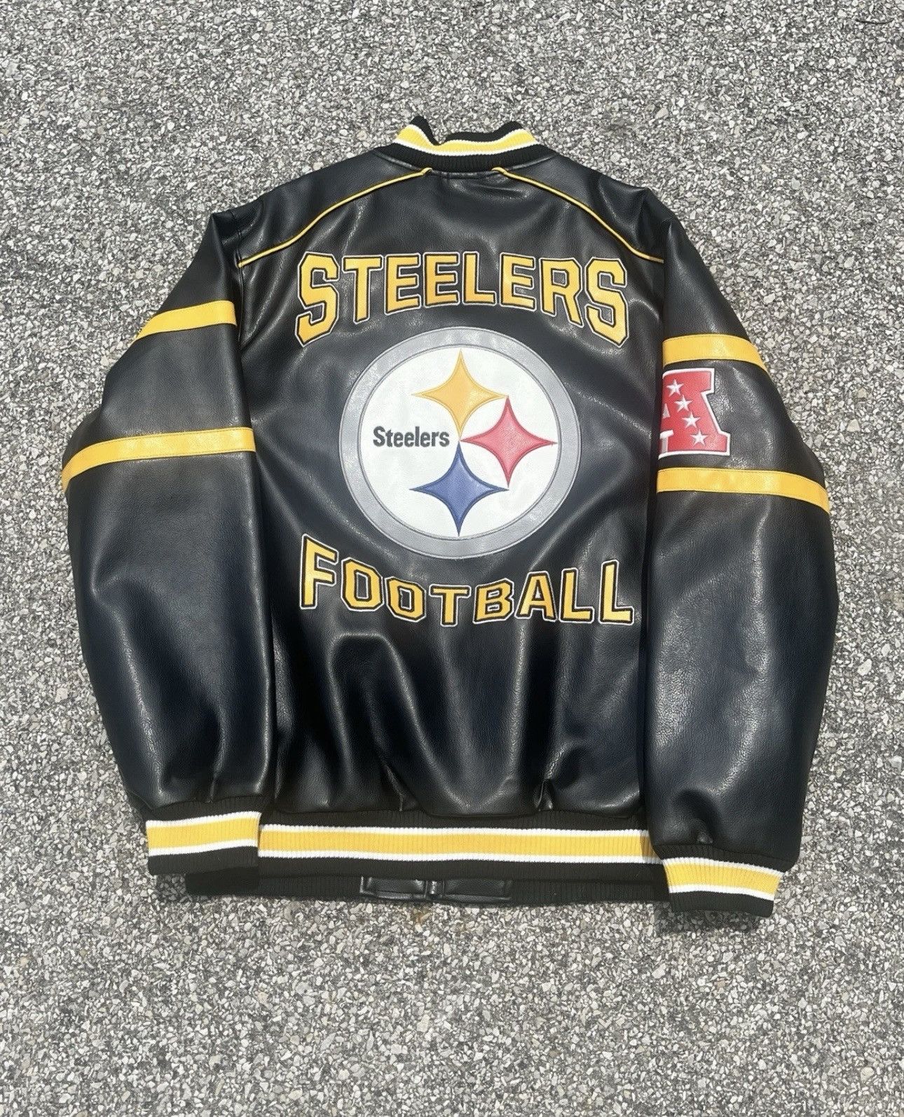 NFL NFL AFC Steelers leather jacket size large Size US L / EU 52-54 / 3 - 6 Thumbnail