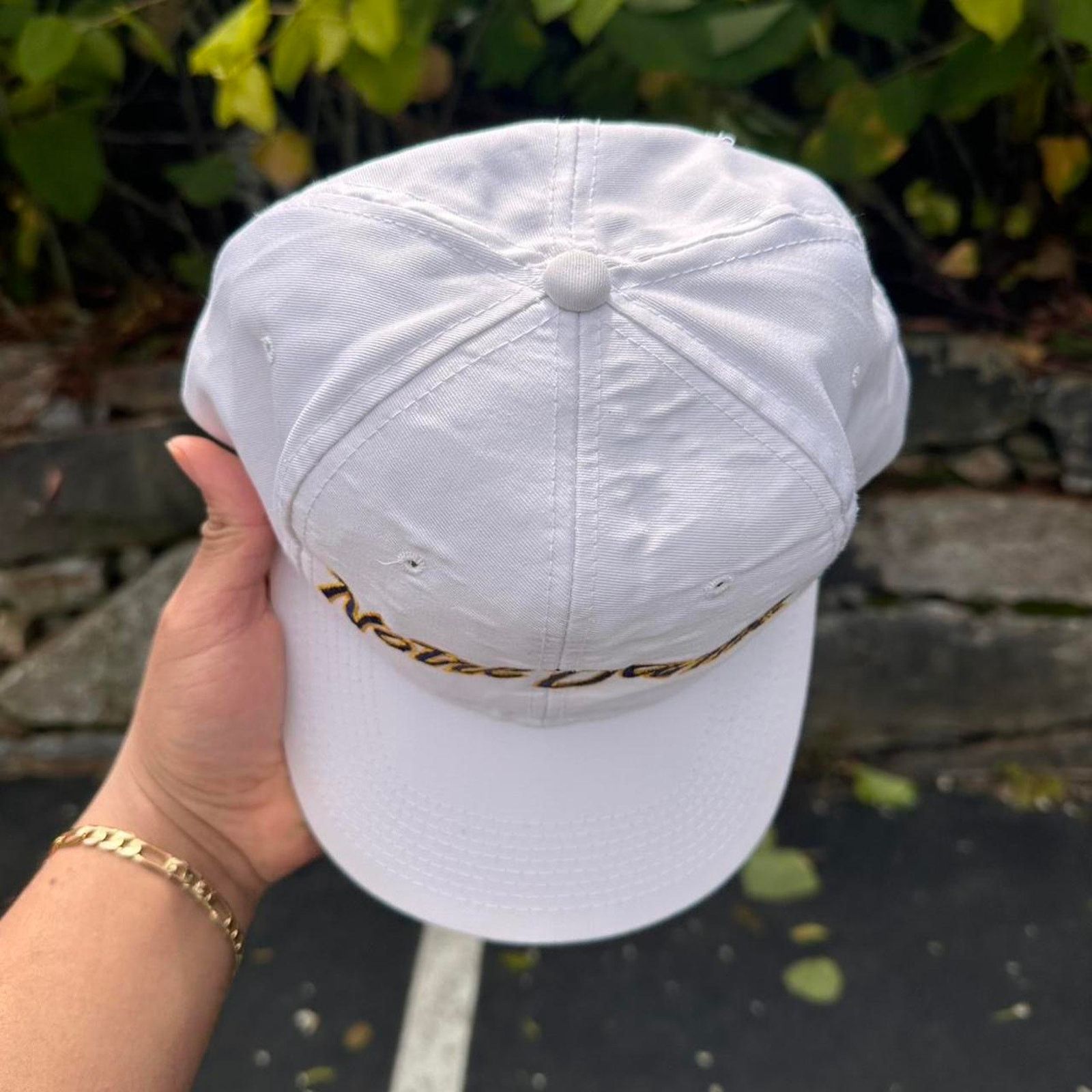 Logo Athletic Vintage Notre Dame Sport Specialties Script SnapBack Hat Size ONE SIZE - 3 Thumbnail