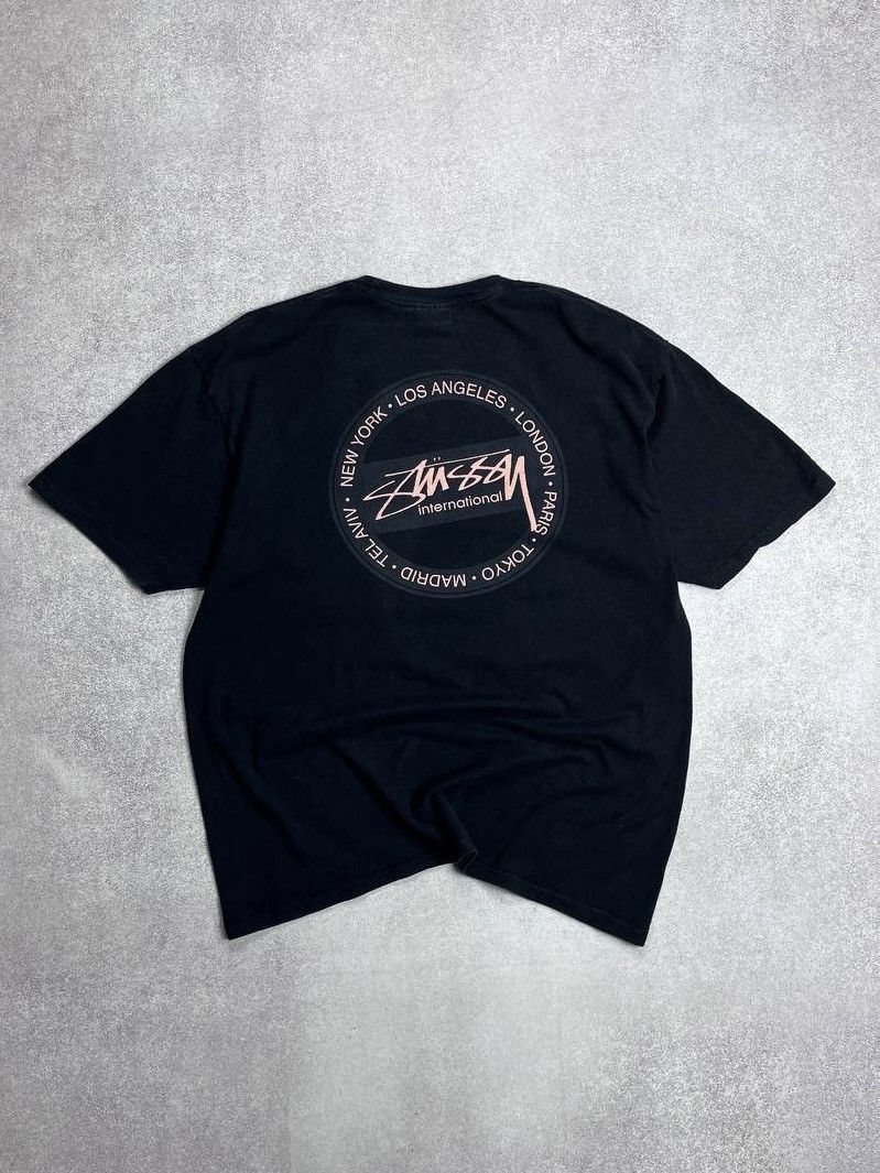 Stussy Vintage Stussy Big Logo Black T-shirt Y2K L Size US L / EU 52-54 / 3 - 1 Thumbnail
