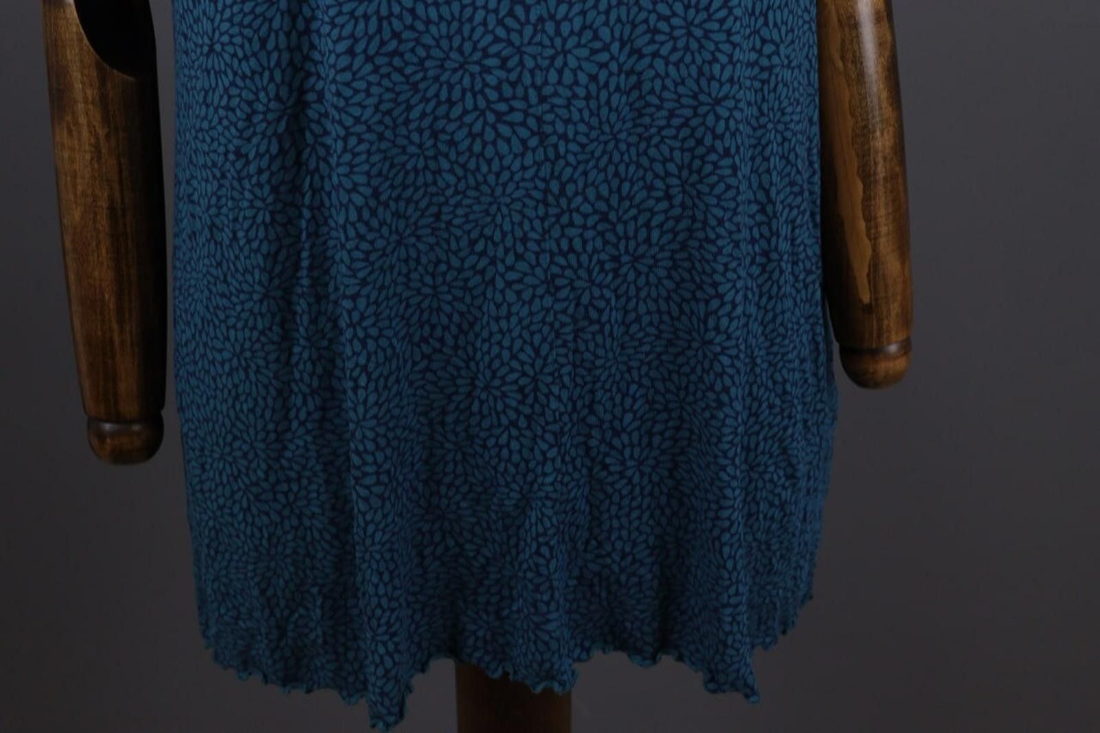 Designer Gudrun Sjoden Blue Floral Oversize Lagenlook Dress Size L Size L / US 10 / IT 46 - 3 Thumbnail