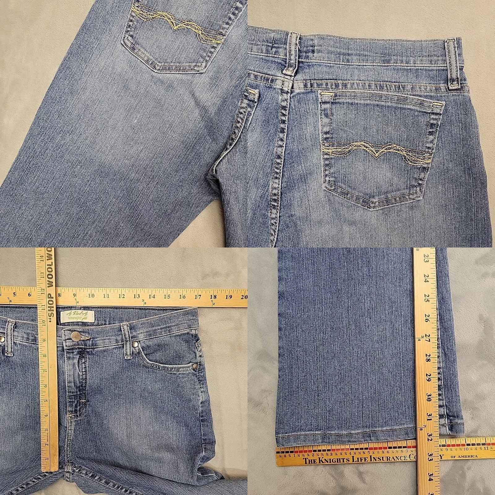 Wrangler Wrangler Jeans Womens 8x32 Blue Denim Boot Cut Comfort Stretch Faded Everyday Shirt Size 30" / US 8 / IT 44 - 8 Thumbnail