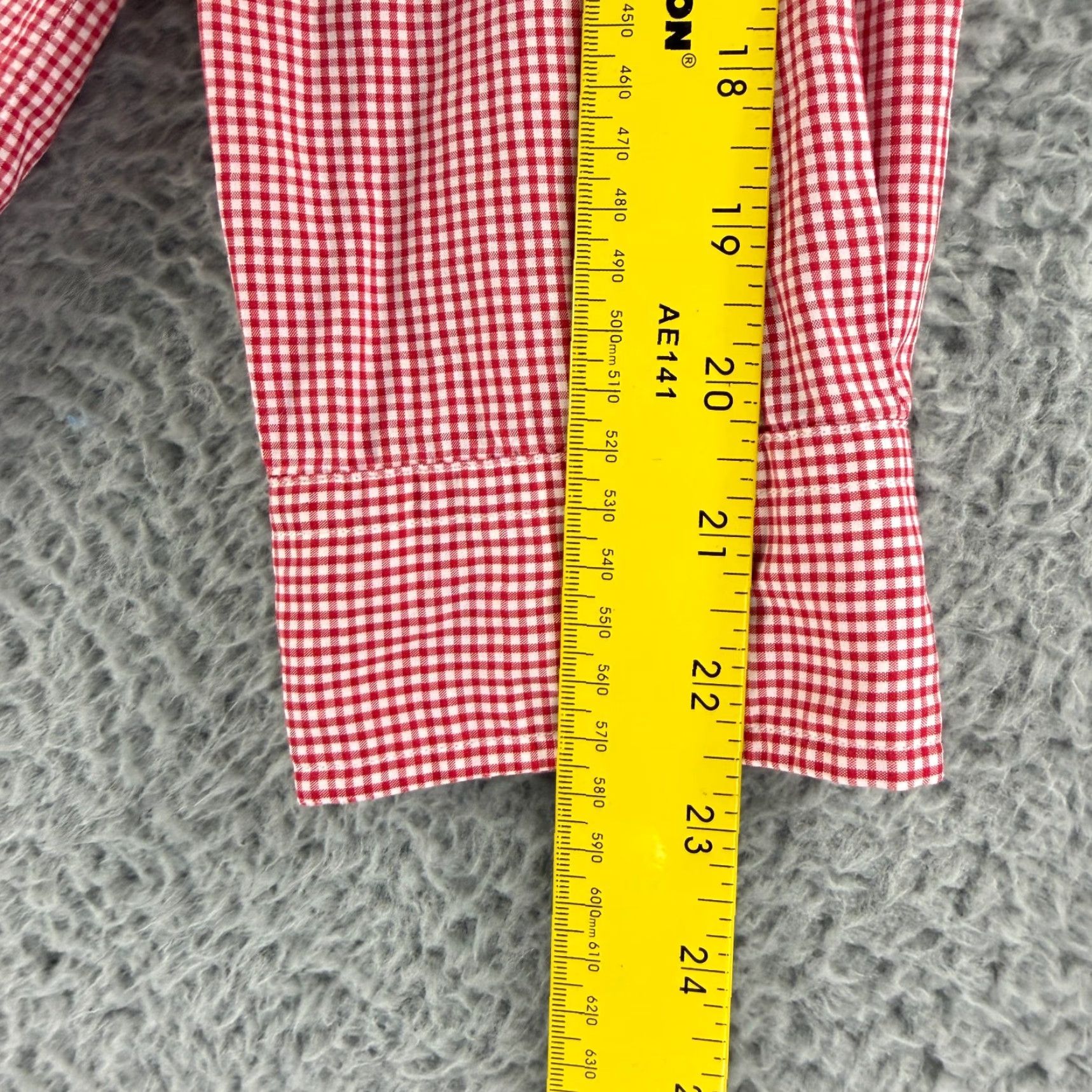 Ralph Lauren Ralph Lauren Button-Down Shirt Mens XL Red Check Print Long Sleeve Cotton Shirt Size US XL / EU 56 / 4 - 7 Thumbnail