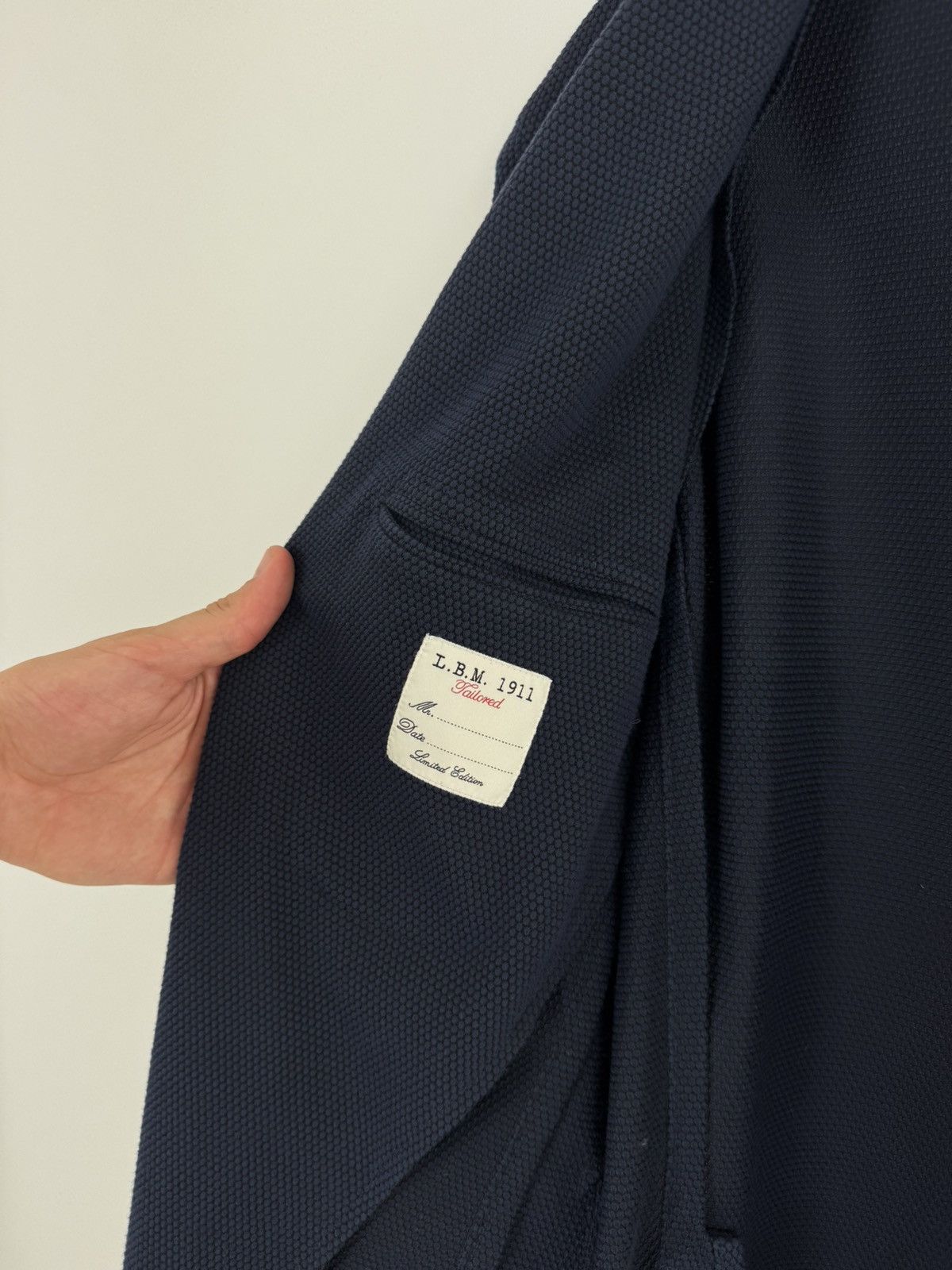 L.B.M. 1911 L.B.M. 1911 Texture Blue Blazer Size 48R - 12 Thumbnail