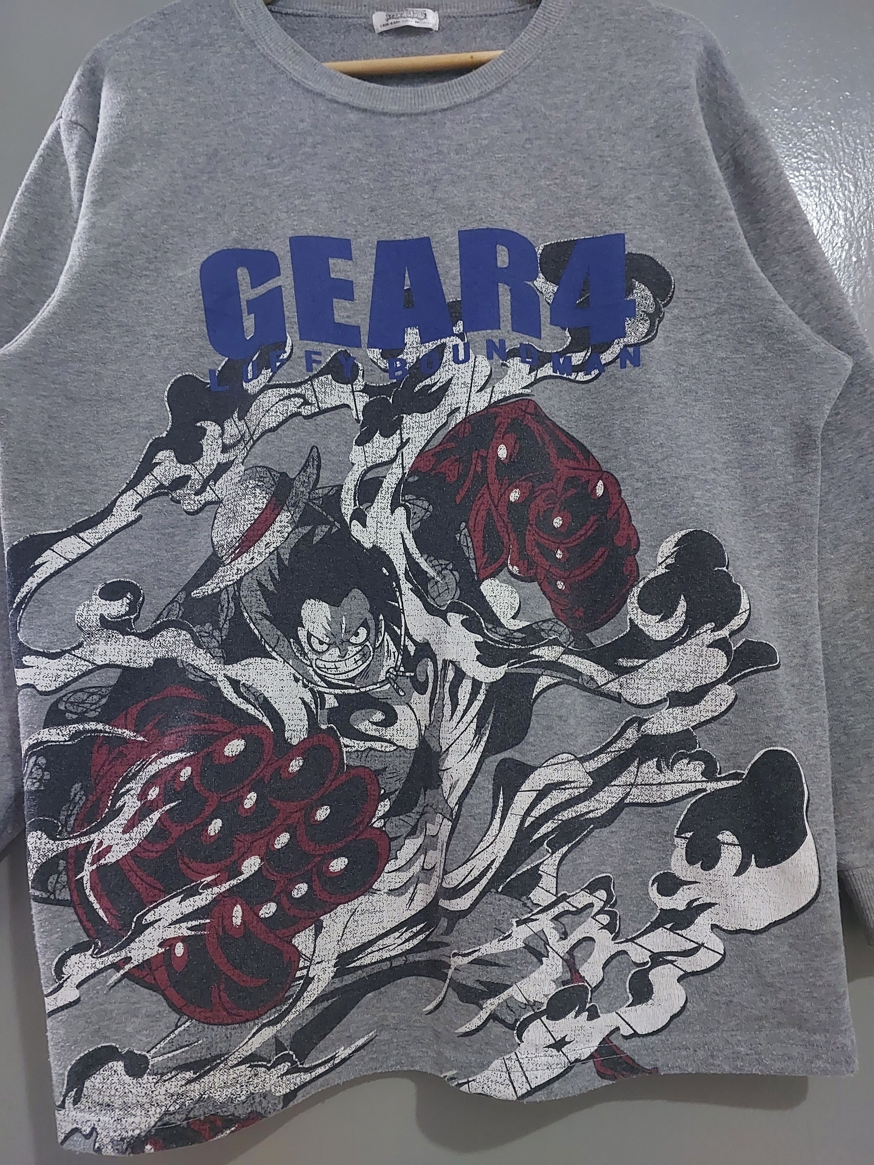 Anime ONE PIECE ANIME LUFFY BOUNDMAN GEAR 4 SWEATSHIRT Size US L / EU 52-54 / 3 - 3 Thumbnail