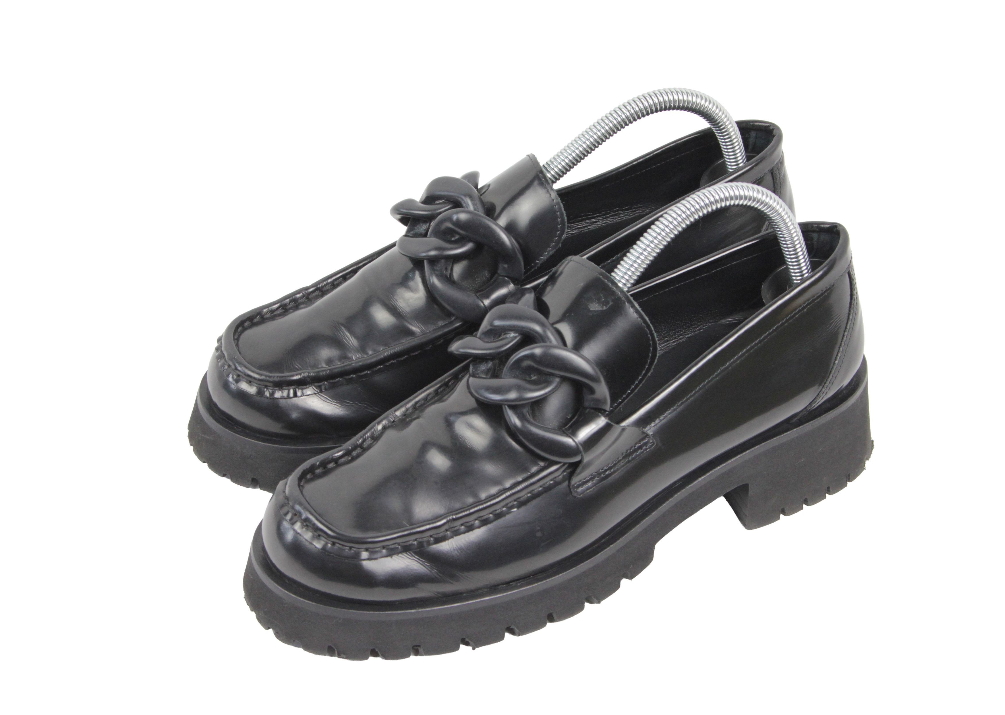 Japanese Brand Poesie Veneziane Ultra Light Chain Application Loafers Size US 10 / IT 40 - 3 Thumbnail