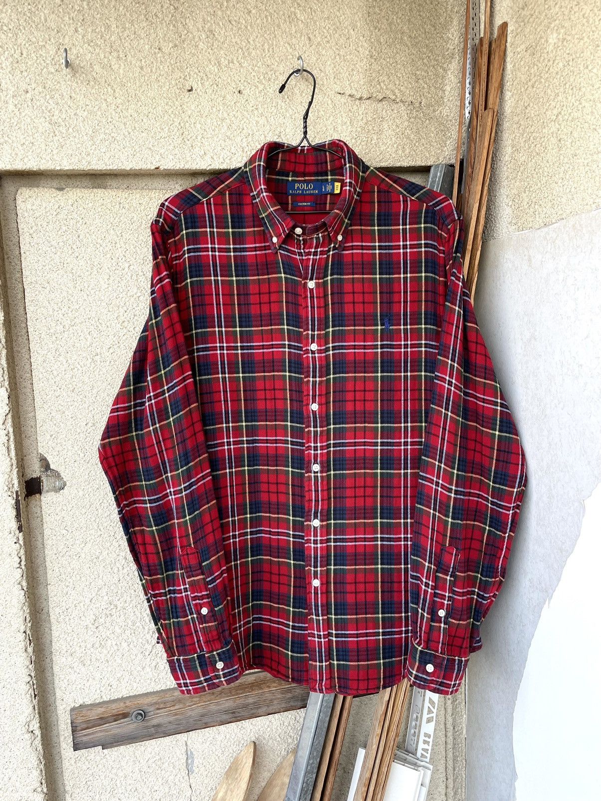 Polo Ralph Lauren Vintage Polo Ralph Lauren Check Flannel Plaid Button Shirt Size US L / EU 52-54 / 3 - 1 Thumbnail
