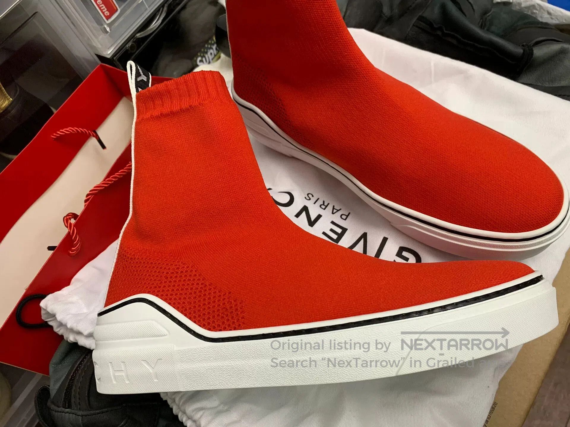 Givenchy Givenchy Red Sock Shoes Size 40. Size US 7 / EU 40 - 3 Thumbnail