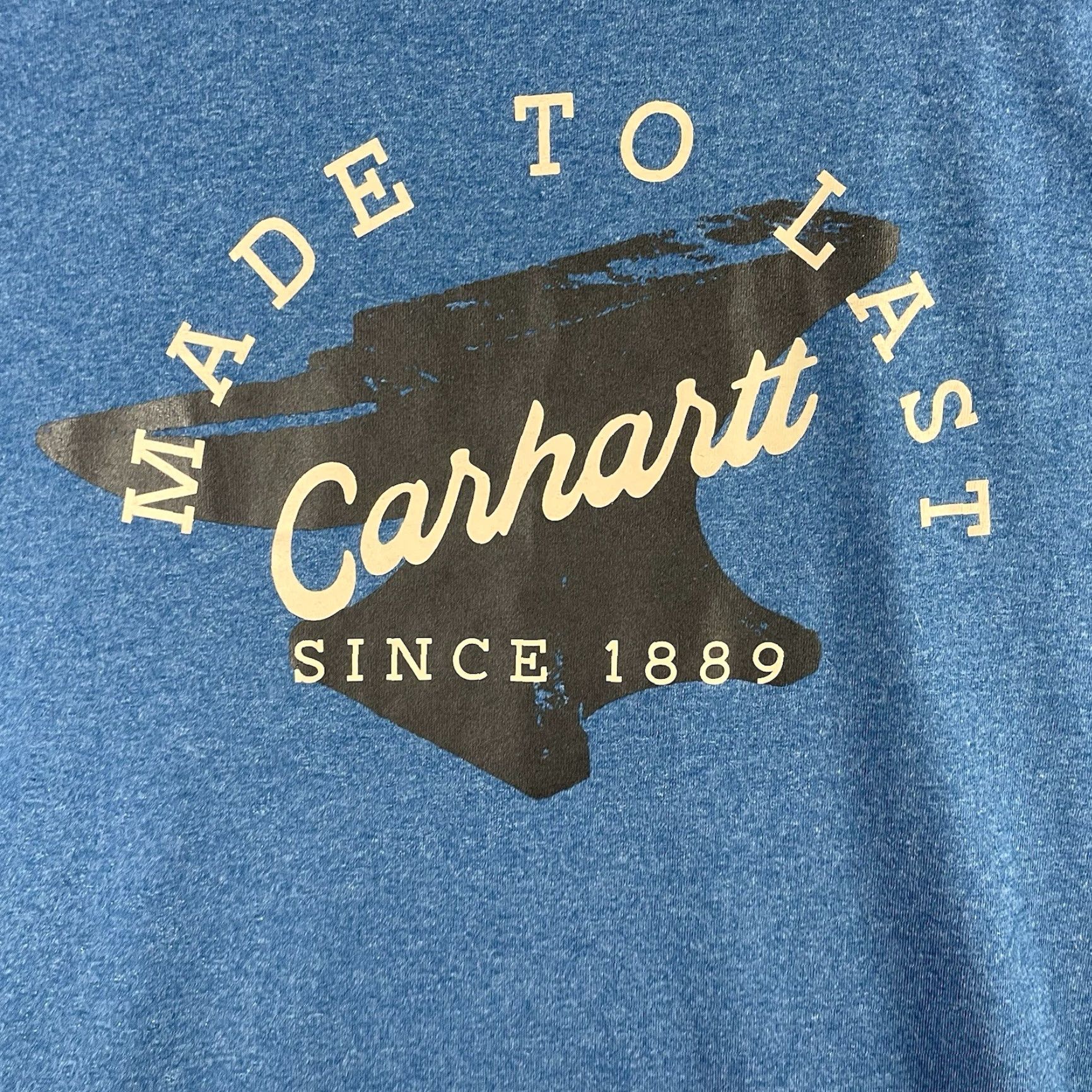 Carhartt Carhartt Made To Last T Shirt XL Indigo Blue Loose Fit Anvil Graphic TK-6153-M Mens Shirts Size US XL / EU 56 / 4 - 4 Thumbnail