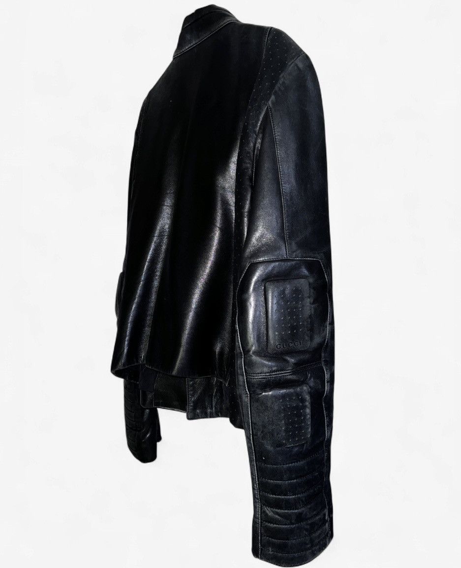 Gucci Tom Ford Era Moto Leather Jacket 54 IT