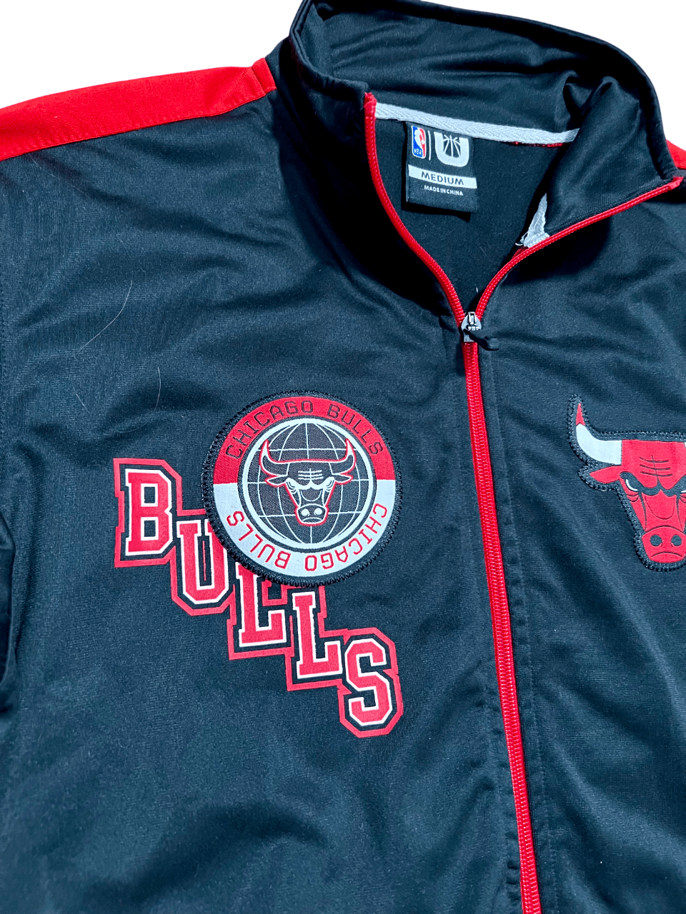 NBA Chicago Bulls NBA Embroidered Y2K Full Zip Black Jacket Size US M / EU 48-50 / 2 - 4 Thumbnail