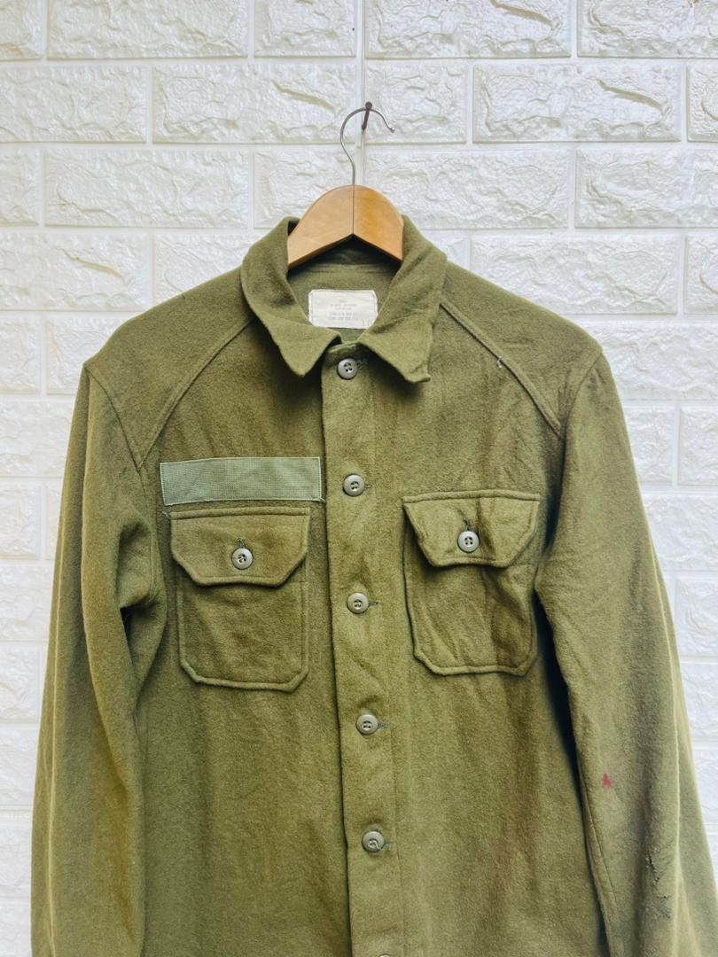 Vintage Vintage 40s Military Army Wool Jacket Designer Fashion Style Size US M / EU 48-50 / 2 - 3 Thumbnail
