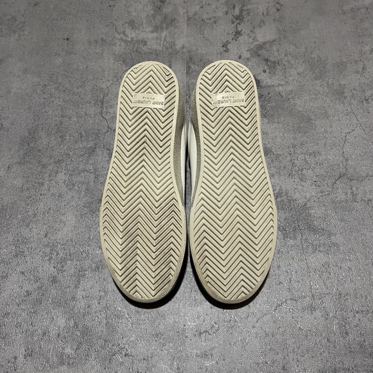 Saint Laurent Paris Court Classic Low SL/06 Logo Distressed Canvas Hedi Slimane Size US 8 / IT 38 - 7 Thumbnail