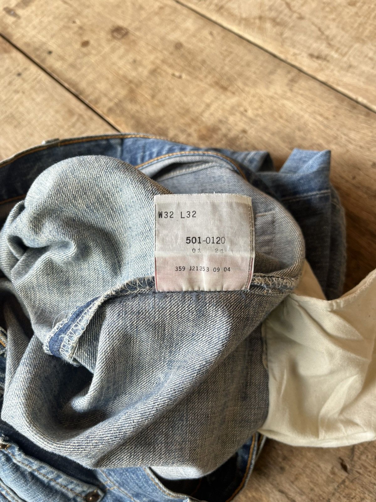 Vintage Thrashed Faded levi’s 501 grunge Size US 33 - 9 Thumbnail