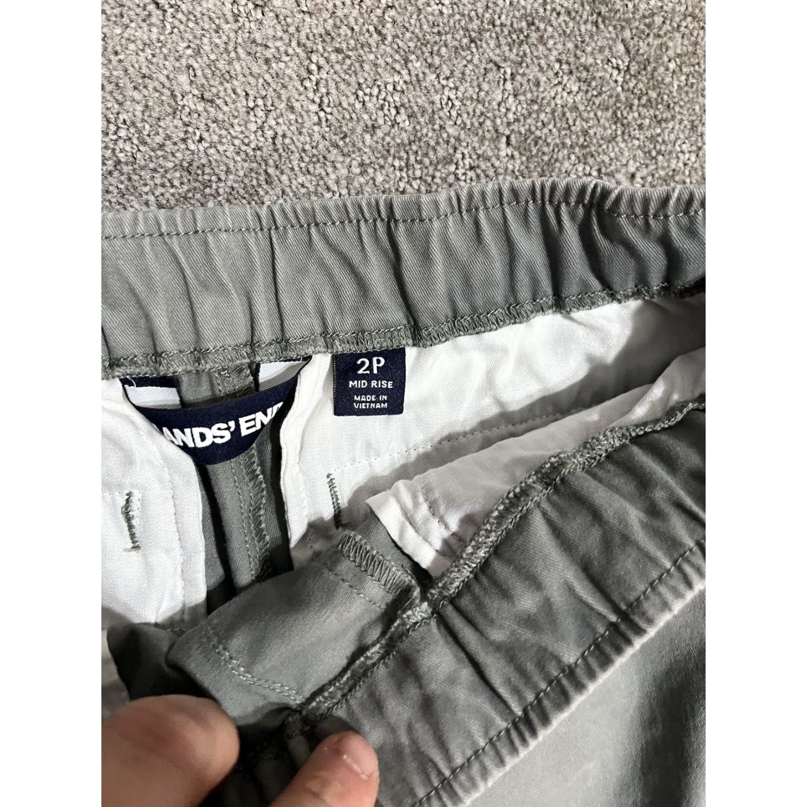 Lands' End Lands' End Women’s Sport Knit Capri Pants Gray 2P Petite Size 26" / US 2 / IT 38 - 5 Thumbnail