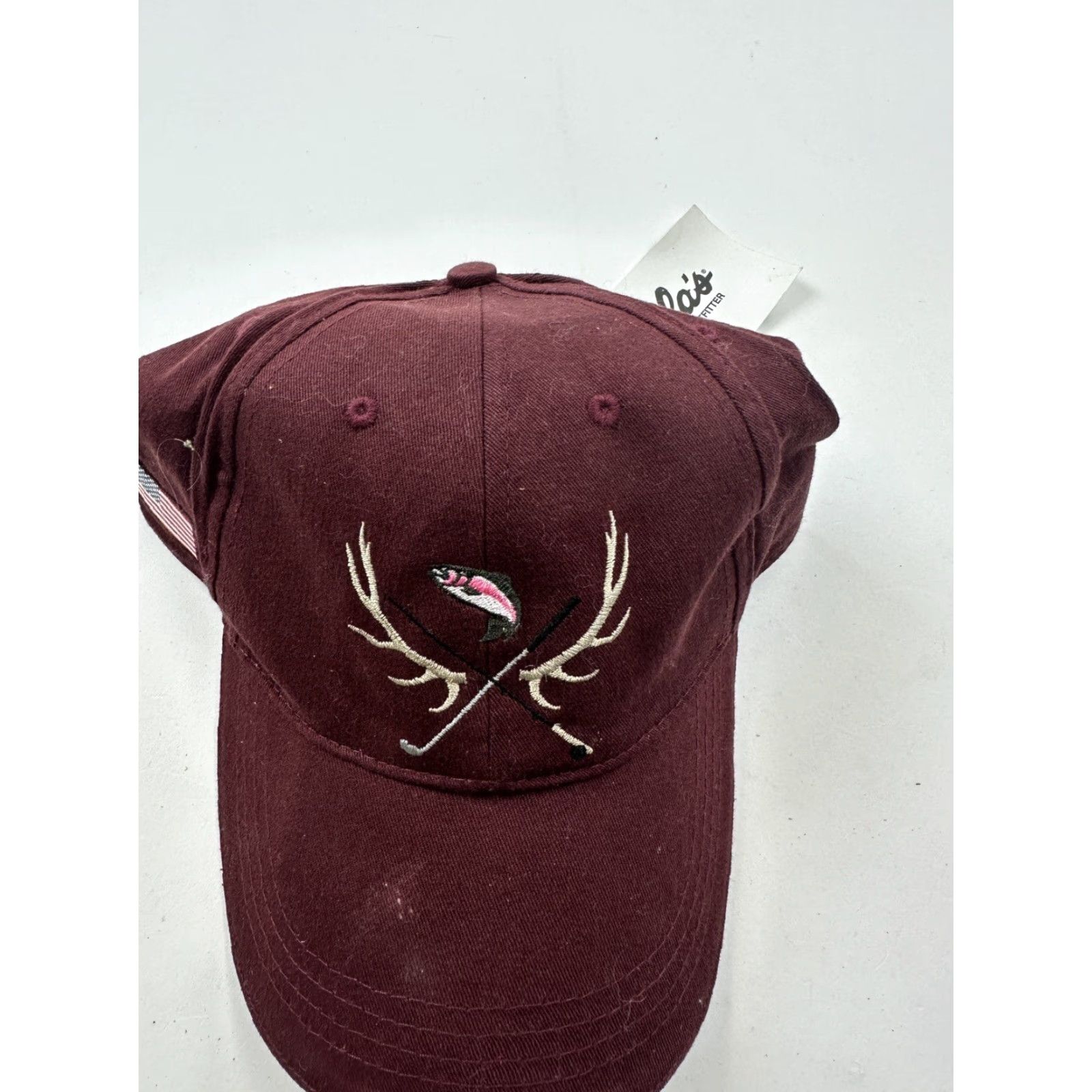 Vintage Cabela's Hat Mens Strapback Red Hunting Fishing Golf Adjustable Cotton Solid Baseball Cap Outdoor Dinner? Size ONE SIZE - 3 Thumbnail