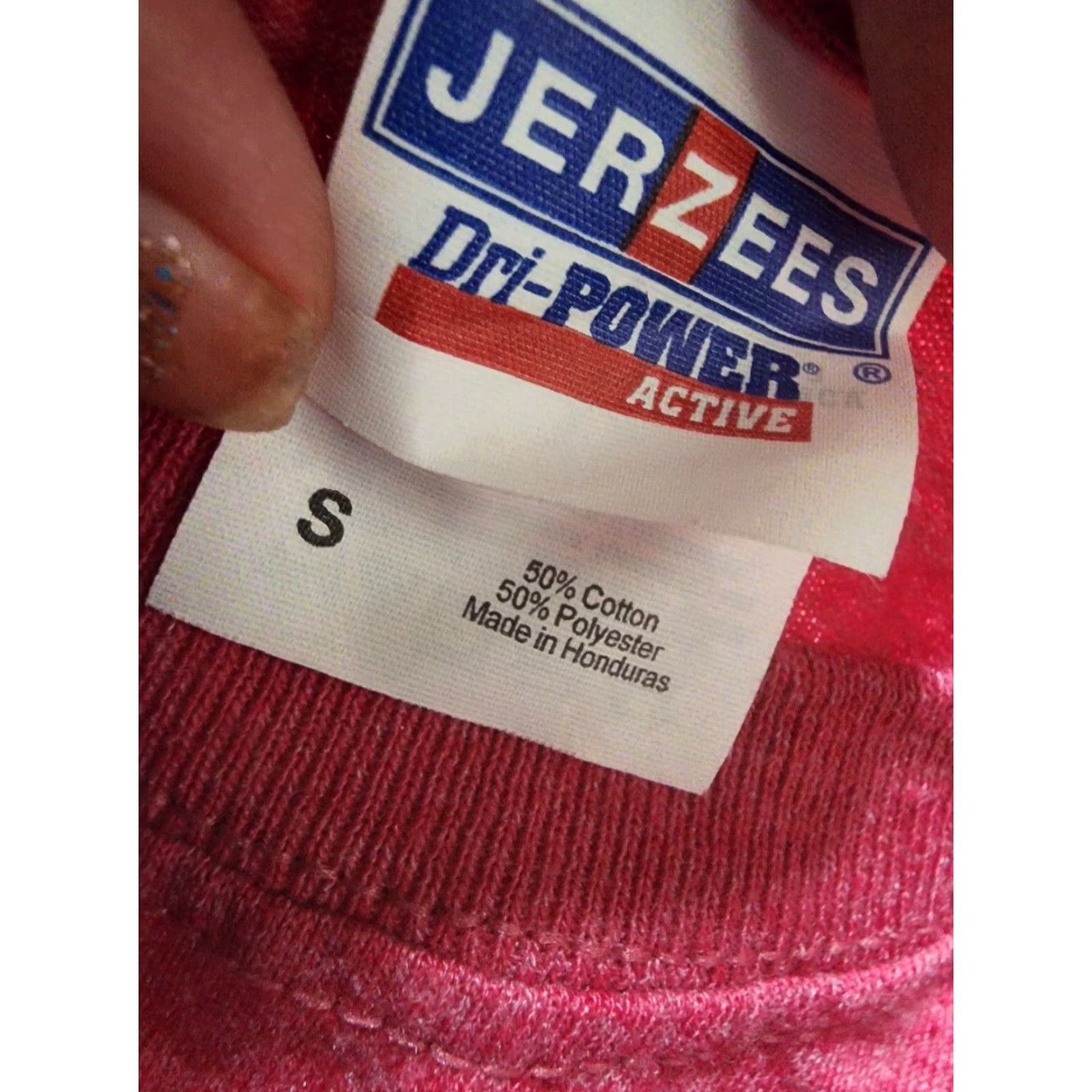 Jerzees VINTAGE 90s JERZEES Mens Short Sleeve Graphic T Shirt Red Double Sided Pier 1 Imports Employee Mens Size US S / EU 44-46 / 1 - 4 Thumbnail