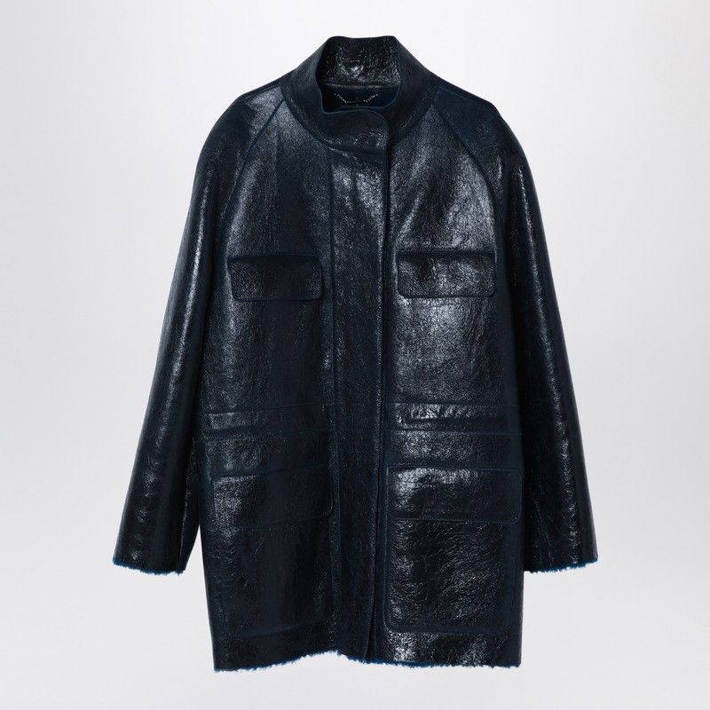 Fendi Fendi Dark Blue Sheepskin Jacket Size XS / US 0-2 / IT 36-38 - 1 Thumbnail