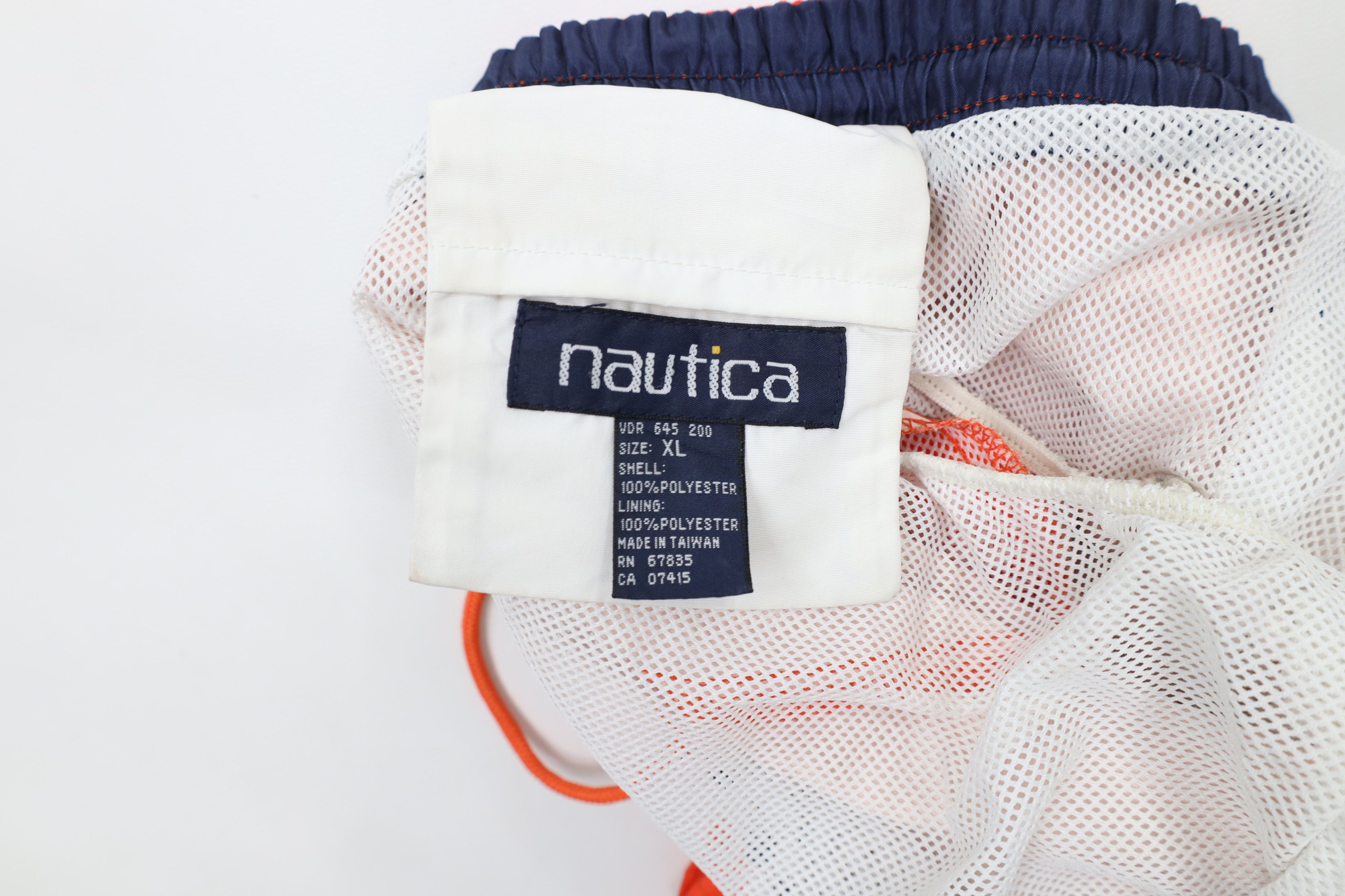 Nautica Vintage 90s Nautica Big Sailboat Lined Shorts Swim Trunks Size US 36 / EU 52 - 7 Thumbnail