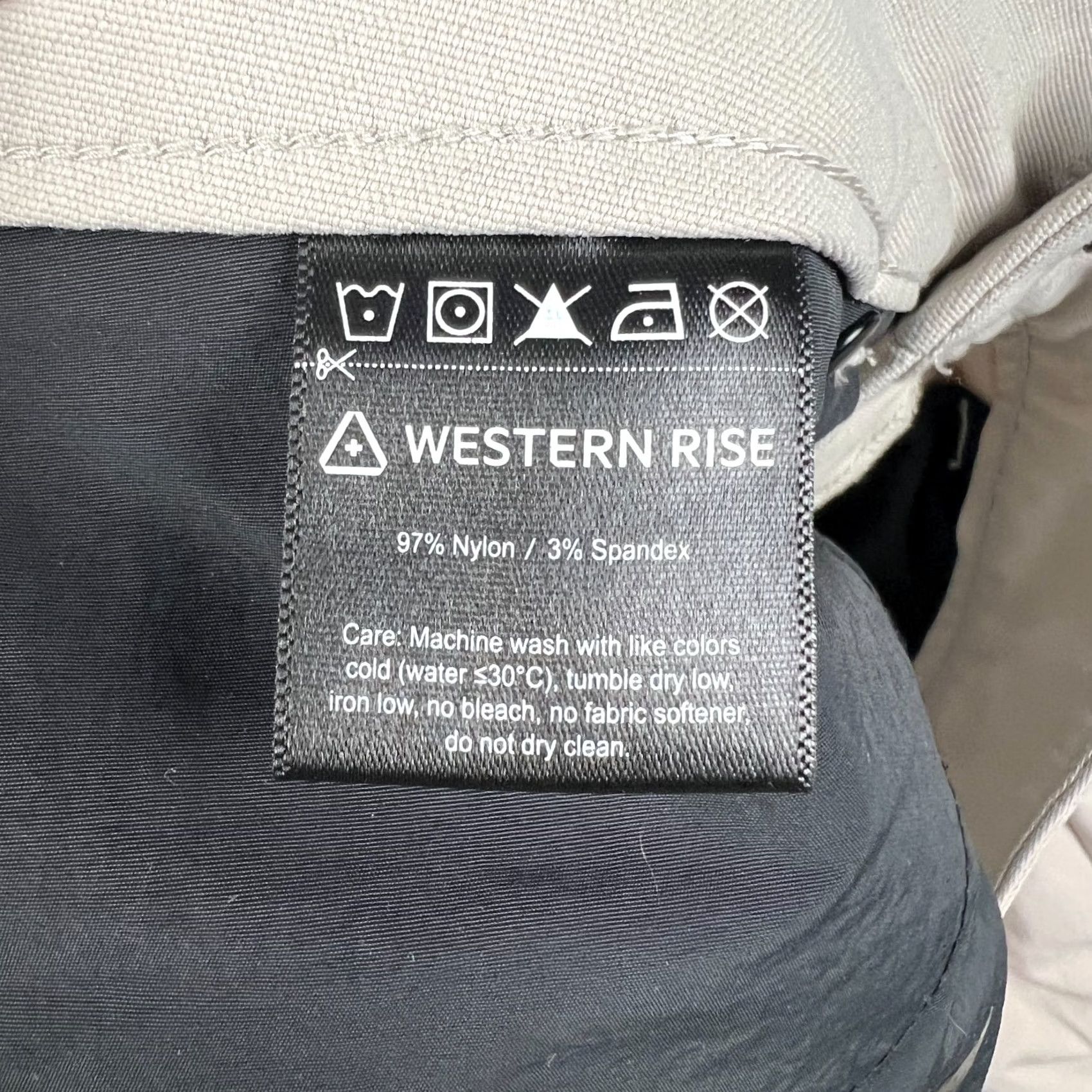 Vintage Western Rise Pants Mens 30 Beige Stretch Nylon Hiking 30x30 Outdoors Trail Size US 30 / EU 46 - 4 Thumbnail