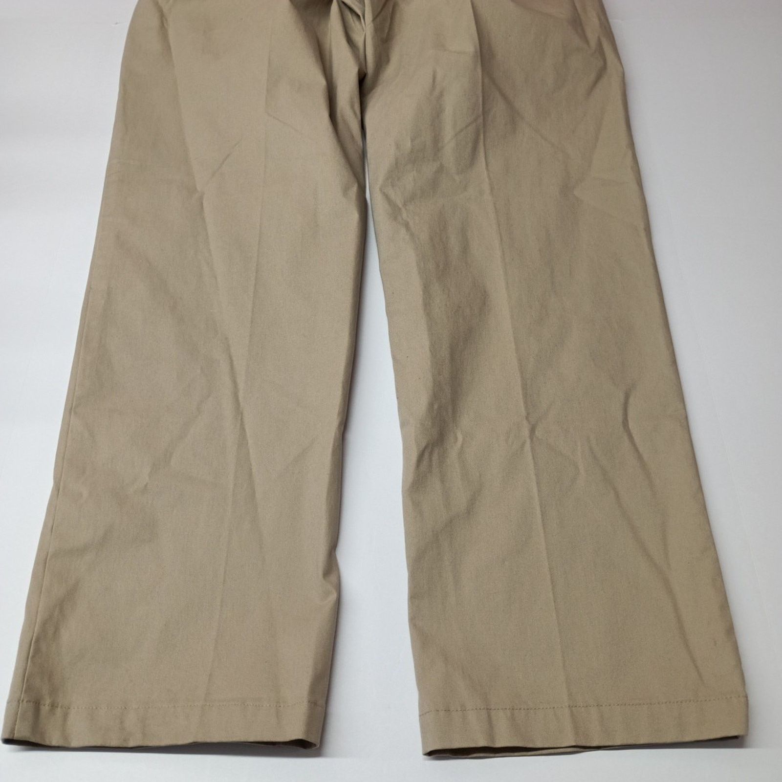Croft & Barrow Croft & Barrow Khakis Mens Size 34x34 Flat Front Tan Stretch Size US 34 / EU 50 - 6 Thumbnail