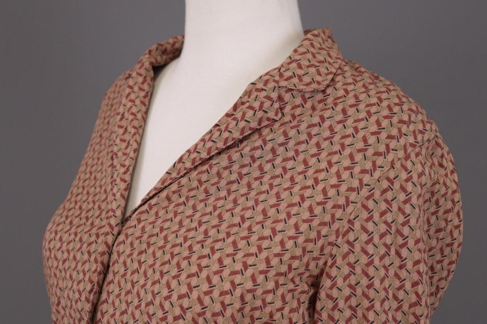 Designer Max Studio Brown Printed Button Down Blouse Shirt Size XS Size XS / US 0-2 / IT 36-38 - 9 Thumbnail