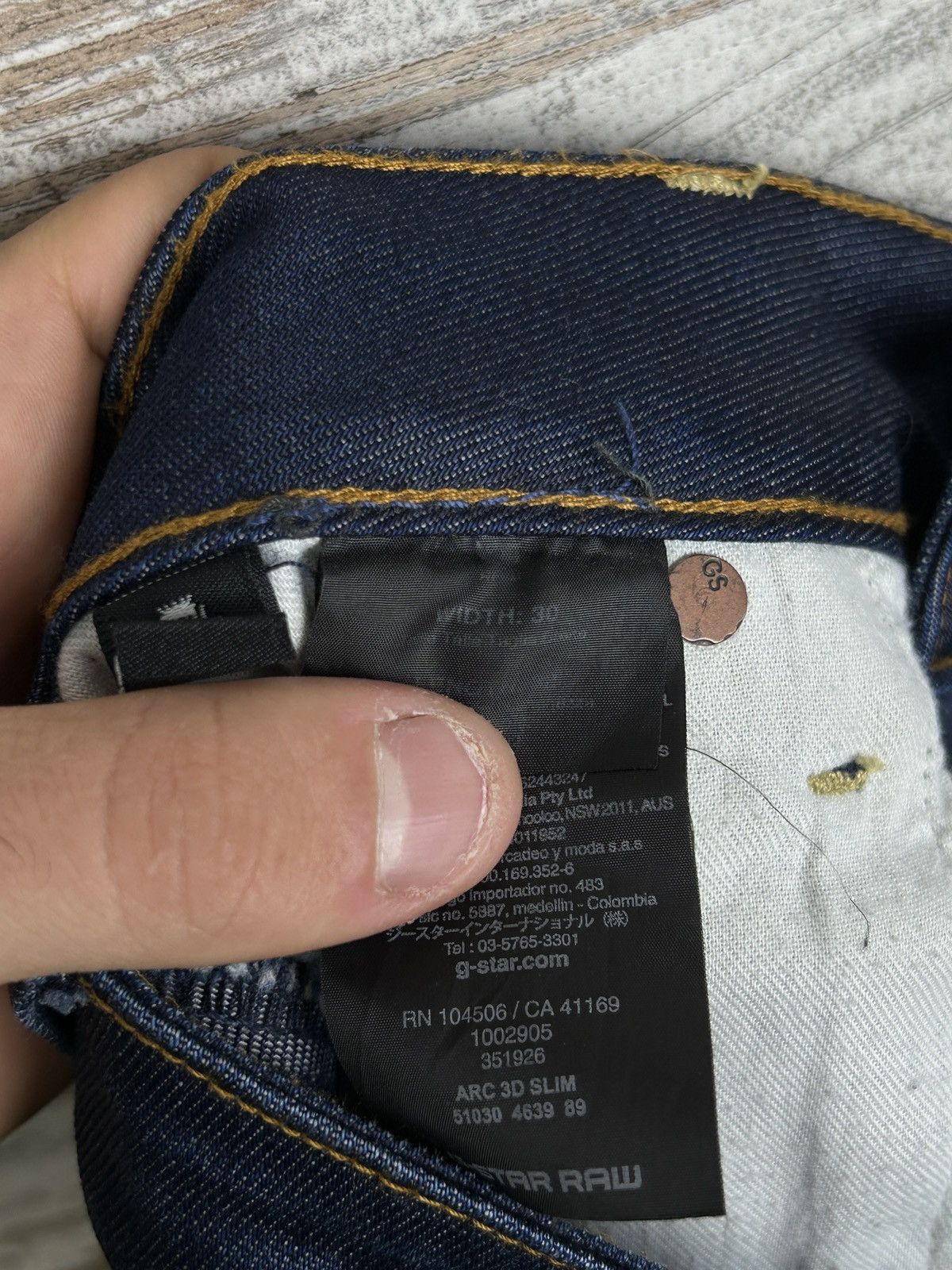 G-Star × Vintage Mens G Star Raw ARC 3D slim jeans denim cargo pants size 30 Size US 30 / EU 46 - 11 Thumbnail