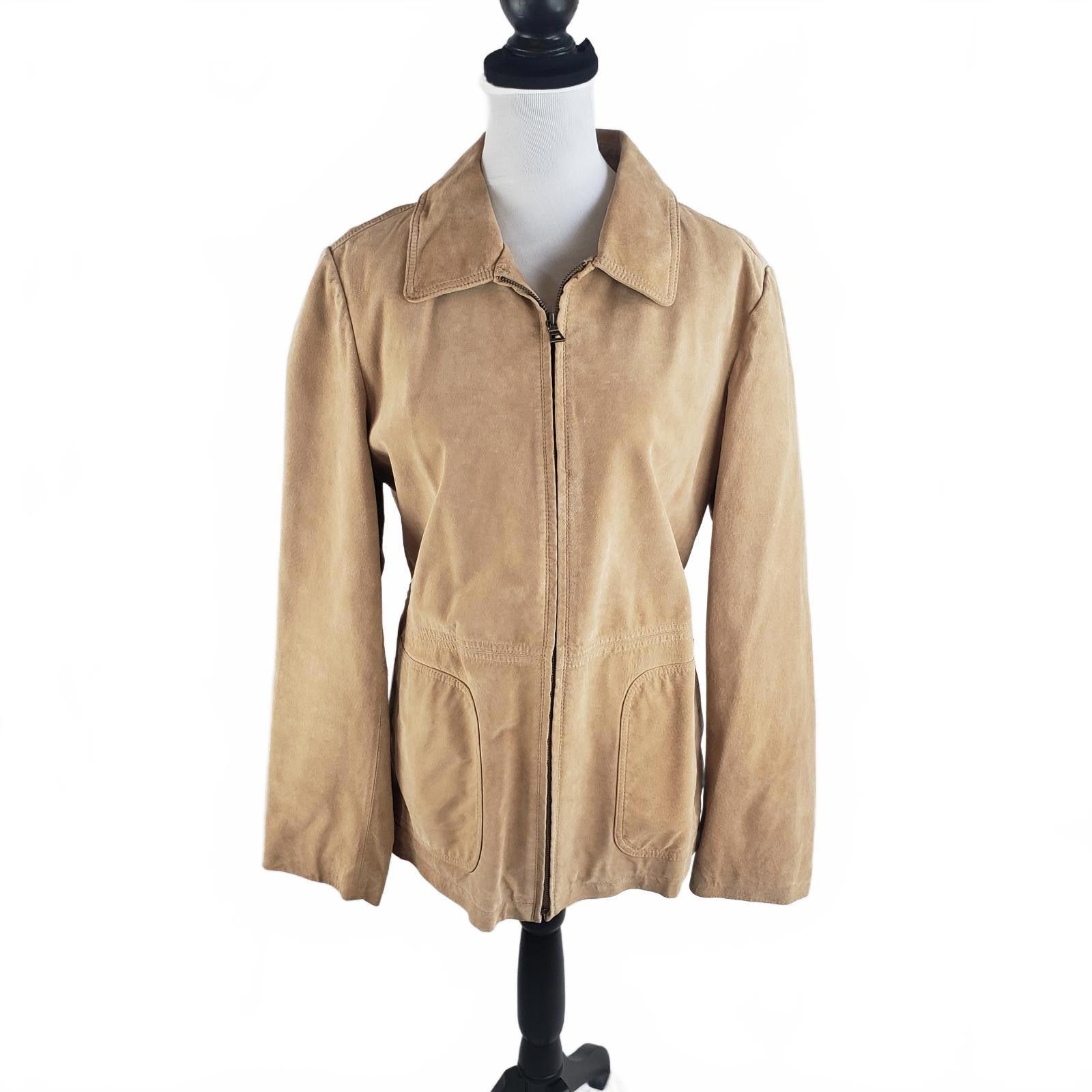 Bernhard Willhelm VTG Bernardo Women's Genuine Leather Suede Jacket Size L / US 10 / IT 46 - 1 Thumbnail