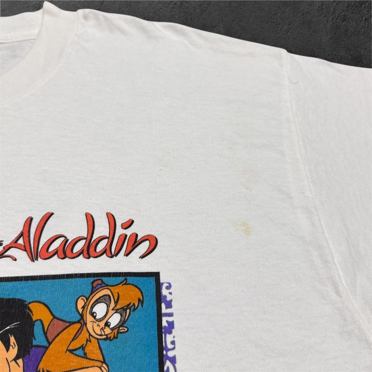 Vintage Vintage 90s Deadstock Disney Aladdin World on Ice tees Size US XL / EU 56 / 4 - 6 Thumbnail
